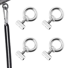 Pack of 4 Piping Stopper, Awning Stopper, Stainless Steel, Piping Strips Hooks, Awning Hooks, Camping Blocking Kit, Piping Rail Accessories for Caravans, Motorhomes, Campervans, Boats