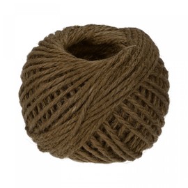 sourcing map 164 Feet 2.5mm Garden Twine, Jute Rope String for Crafts, Gift Wrapping, Packing, Gardening and Wedding Decor, Brown