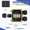 Kittmip 2 Pcs Waterproof Junction Box Ip68 Outdoor 3 Way