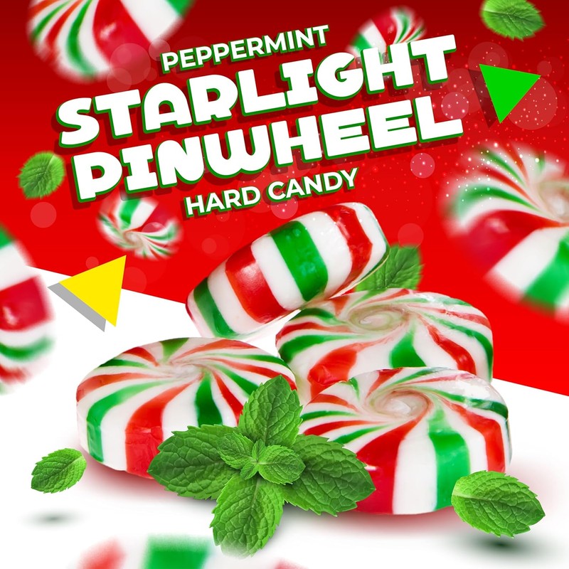 Peppermint Starlight Mints |1 Pound Bag - Approx. 75 Count
