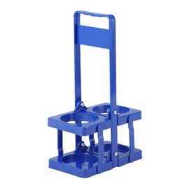 Ｓｉｍｈｏａ Sports Water Bottle Carrier, Foldable Storage Organizer Portable Basket Bottle Stand Water Bottle Holder for Football Gym, Blue