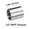 Feelers 304 Stainless Steel Cast Pipe Coupling Fitting, Female Coupler