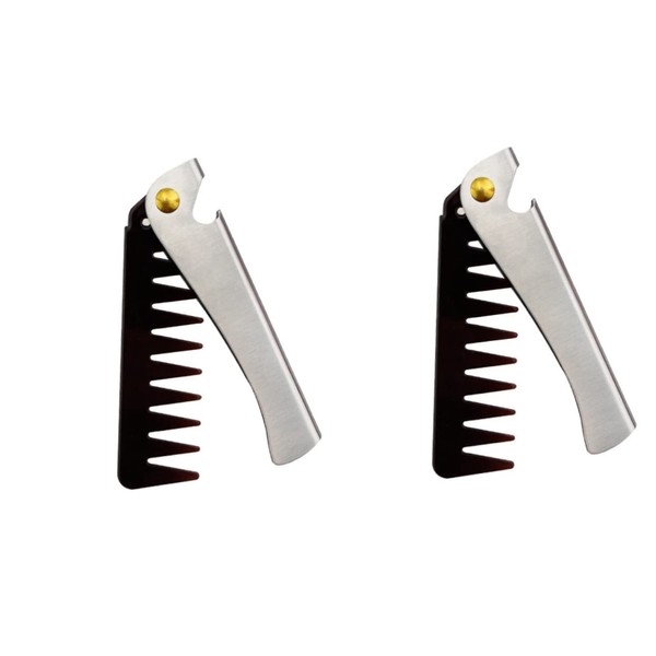 Mikinona 2 Pcs Narrow Tooth Hair Styling Comb for Men