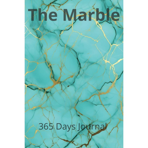 The Marble Turquoise 365 Days Journal: 370 pages, Numbered 365,