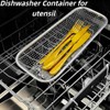 Ceiteo 2Pcs Dishwasher Baskets, Stainless Steel Mesh Drain for Kitchen