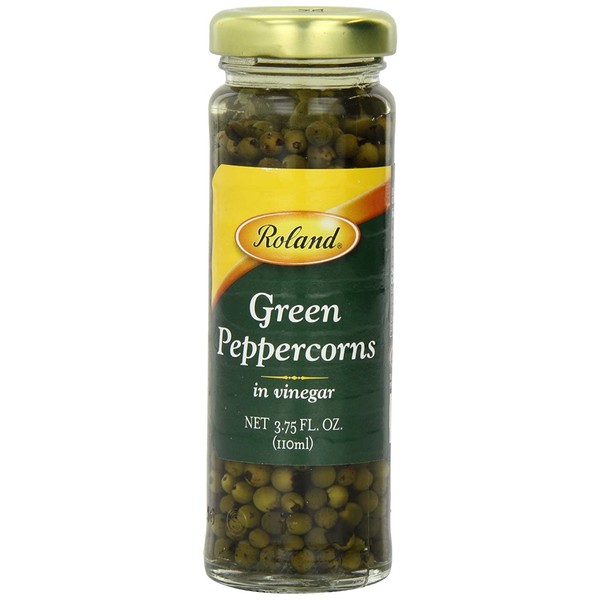 Roland Peppercorns, Green in Vinegar, 3.75 Ounce (Pack of 6)