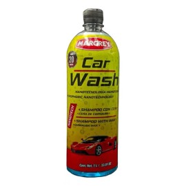 Shampoo Con Cera Para Auto Espumoso - Car Wash Margrey 1lt                                                                                            
