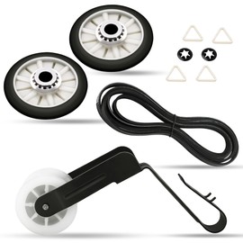 4392065 Dryer Roller Repair Kit, Fit Models NED4655EW1 WED4815EW1 WED4800XQ1 WED4800BQ1 WED4616FW0 MED5630TQ0, Including 349241T Dryer Drum Roller Kit, 341241 Dryer Belt, 691366 Dryer Idler Pulley