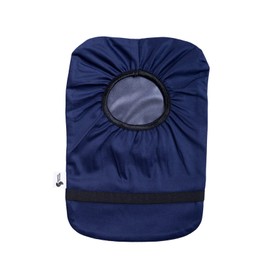 Spoonie Threads Navy Elastic Ostomy Bag Cover | Fashionable & Adjustable Colostomy Stoma Ileostomy Pouches | Navy, 6x11 (Large Opening)