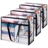 Lifewit Pack of 3 Transparent Plastic Storage Bags, 40 L