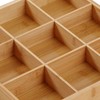 Divided Wooden Tray Multi Compartments Serving Tray for Hot Pot