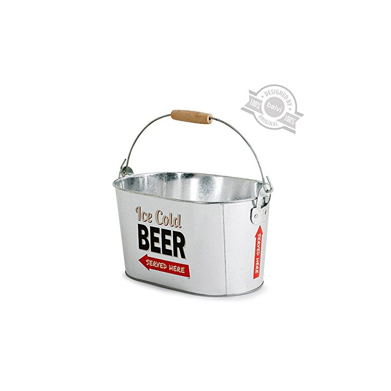 Balvi - Party Time beverage cooler. Metal bucket for cooling