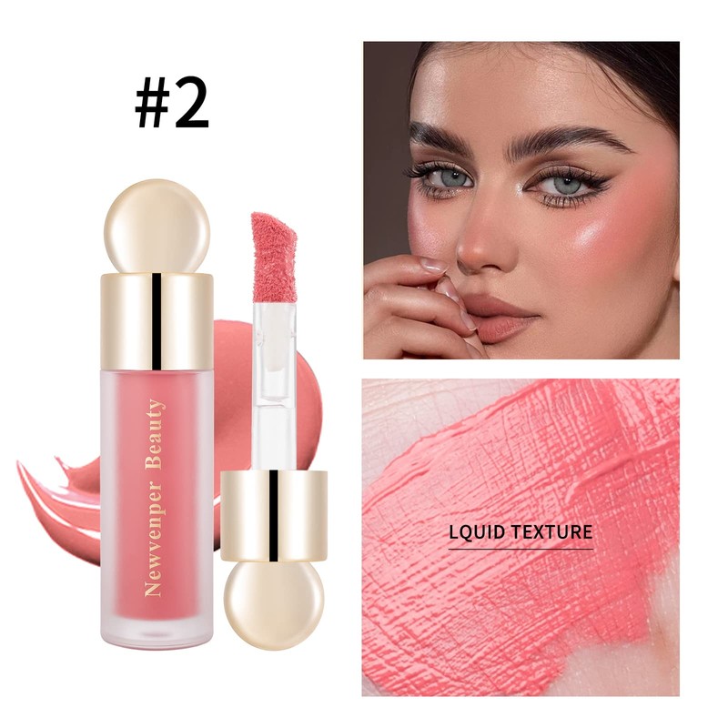 Contour+ Highlighter+ Face Blush with Face Brush, Long-Lasting and Smooth