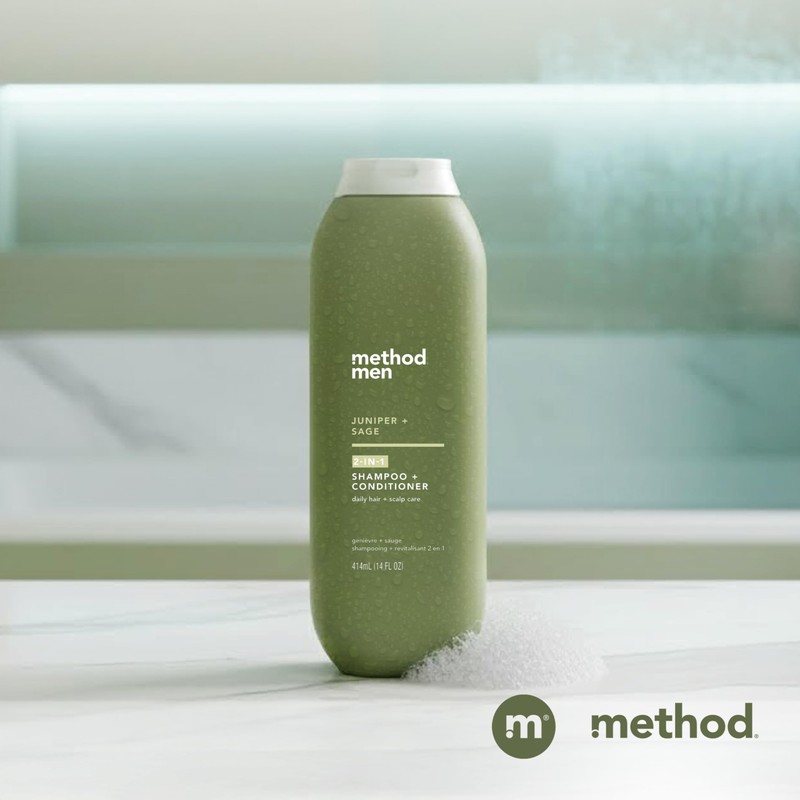 Method Men 2-in-1 Shampoo + Condtioner, Juniper + Sage, 14