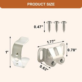 MP7081 RV and Mobile Home Cabinet Door Catch, Friction Roller Catch, Closet Doors Latch, Double Post (5 PCS)