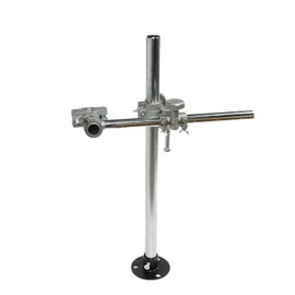 LEHUNDI Welding Torch Holder Support Mig Tig Gun Holder WIth V-Clamp Mountings for Gas Torch Cutting Machine, Positioner Turntable, Horizontal Bar 300mm(11.81in), Vertical Bar 600mm(23.6in)