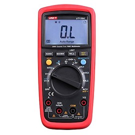 UNI-T UT139A CAT III 600V True RMS Digital Multimeter with Frequency,NCV,Resistance, Voltage,Temperature measurement,Red/Grey