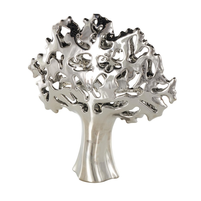 Deco 79 Aluminum Metal Tree Decorative Sculpture Home Decor Statue,