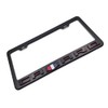 1Pc Camaro 3D Emblem Black Stainless License Plate Frame Rust