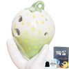 Ocarina Ocarina with 4 Holes Red Strawberry Ceramic with Lanyard