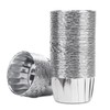 50Pcs Aluminum Foil Cupcake Cups, Eusoar Silver Disposable Muffin Liners, Baking Cups, Aluminum Cupcake Tip Pan Ramekin Holders, Little Pudding Cups
