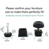Sourcingmap Adjuster Leveling Feet 20 x 20mm Square Insert Kit