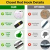 Frebuta Clothes Hook Pole Heavy Duty, 36" to 65" Long