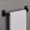 Mooche Black Towel Rail Wall Mounted, 25CM Hand Towel Holder,