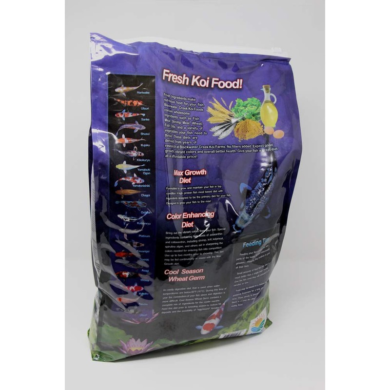 Blackwater Premium Koi and Goldfish Foods Color Enhancing Diet 12.8lb