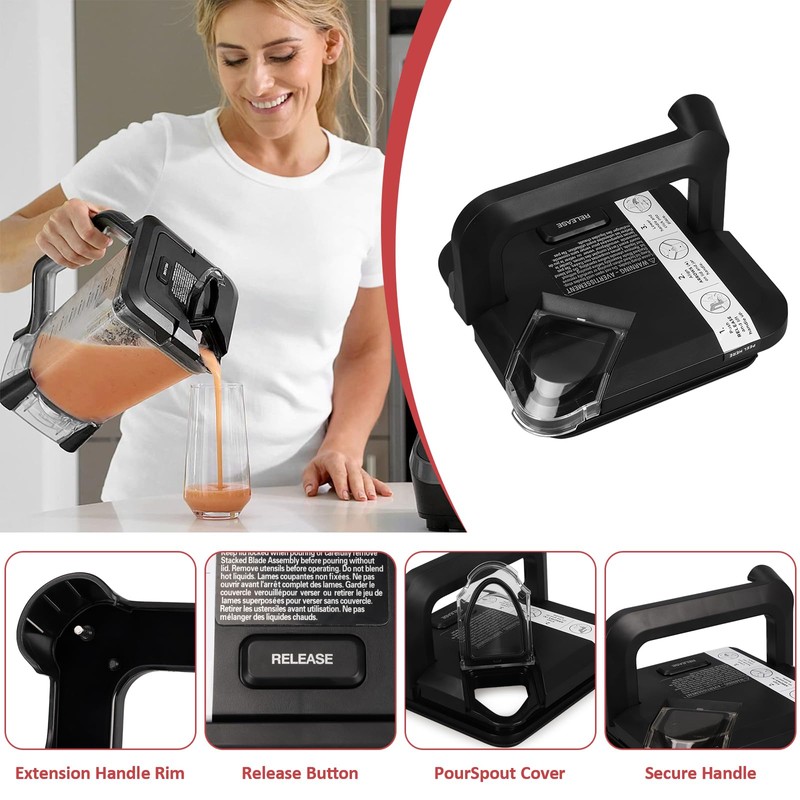 Ninja Blender Lid Replacement, Locking Lid Replacement, Top Lids Cover