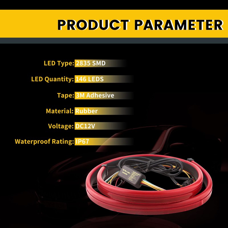 EverBrightt 2835 Chipset 146SMD LED Light Strip For Car Third
