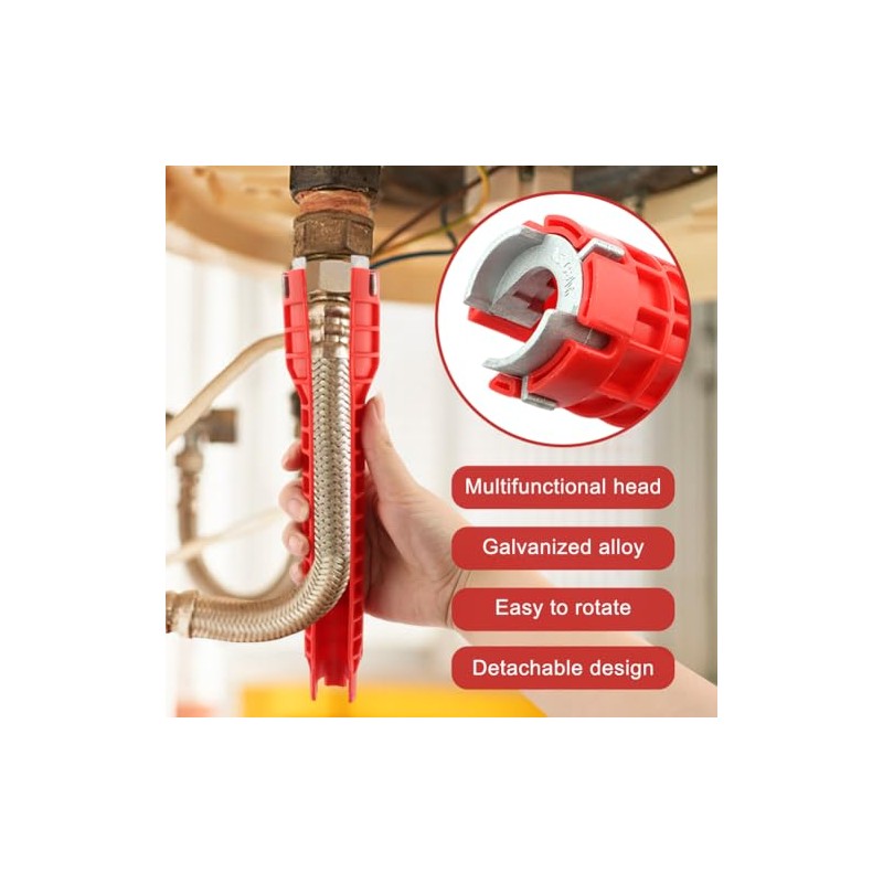 14-in-1 Multi-functional Wrench Faucet Sink Installer Tool for Toilets and