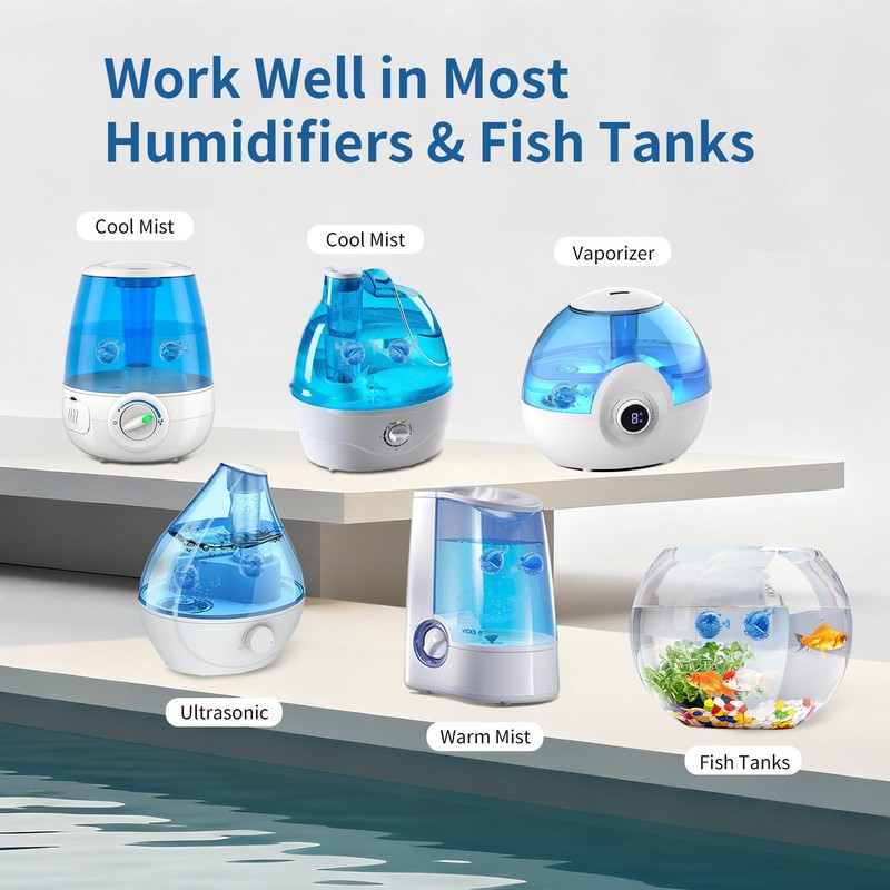 Humidifier Cleaning Fish - Humidifier Tank Cleaner Demineralization Cartridge |
