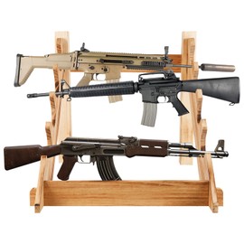 Wooden Gun Display Rack，Solid wood gun storage,Gun Rack Storage Display，Rifle Display Case，Shotgun Wall Storage Display Rack