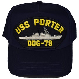 EC USS Porter DDG-78 HAT - Navy Blue - Veteran Owned Business