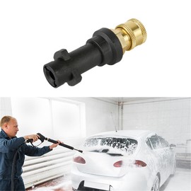 Michear Pressure Washer Gun Adapter to M22 Washer 1/4'' Brass Female Quick Connect Fitting Hose Pipe Convert Tool