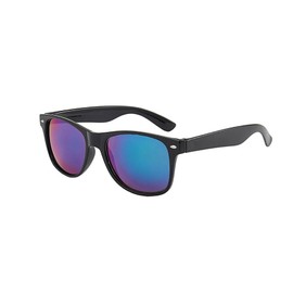 Kizrr - Kids - UV400 Classic Sunglasses! Kids Childrens Boys Girls Unisex (Black Blue Purple Lens)