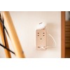 Fargo SATI COLOR CT221BE Wall Mounted Power Strip with Smartphone