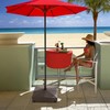 Casafield 131lb Capacity Fillable Mobile Umbrella Base, Heavy Duty Parasol