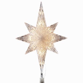 Kurt S. Adler UL1941C 10 Light Indoor 11-Inch Bethlehem Star Treetop
