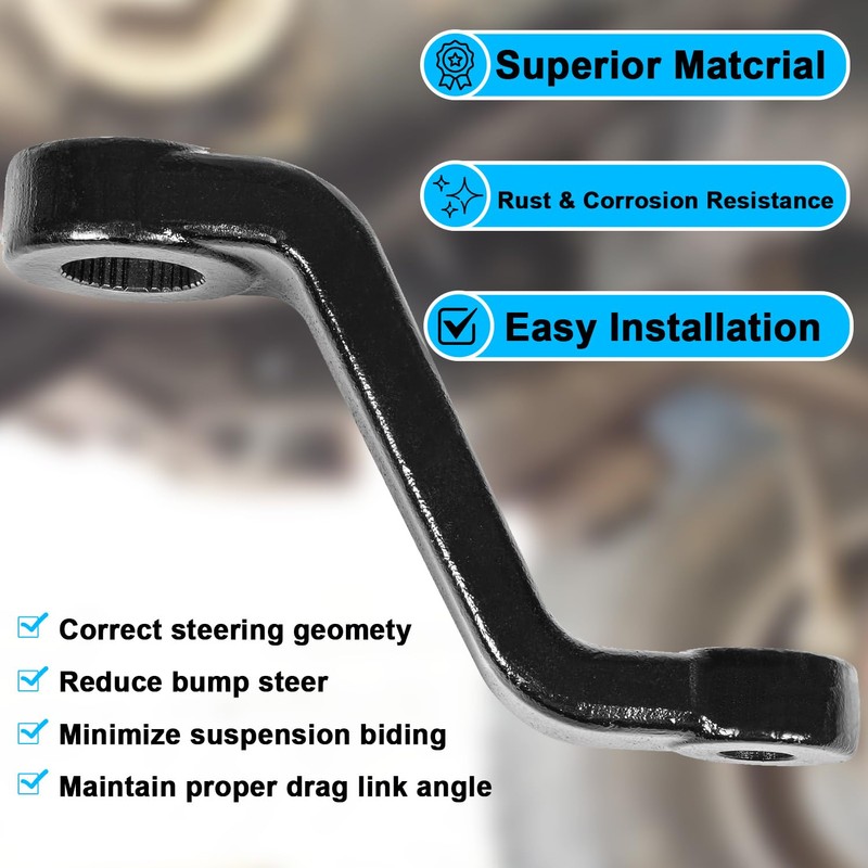 mooncar Drop Pitman Arm 6605 replacement for 87-06 Jeep Wrangler