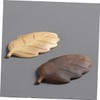 STOBAZA Bamboo Leaf Coaster Heat Insulation Pad Decorative Bamboo Holder