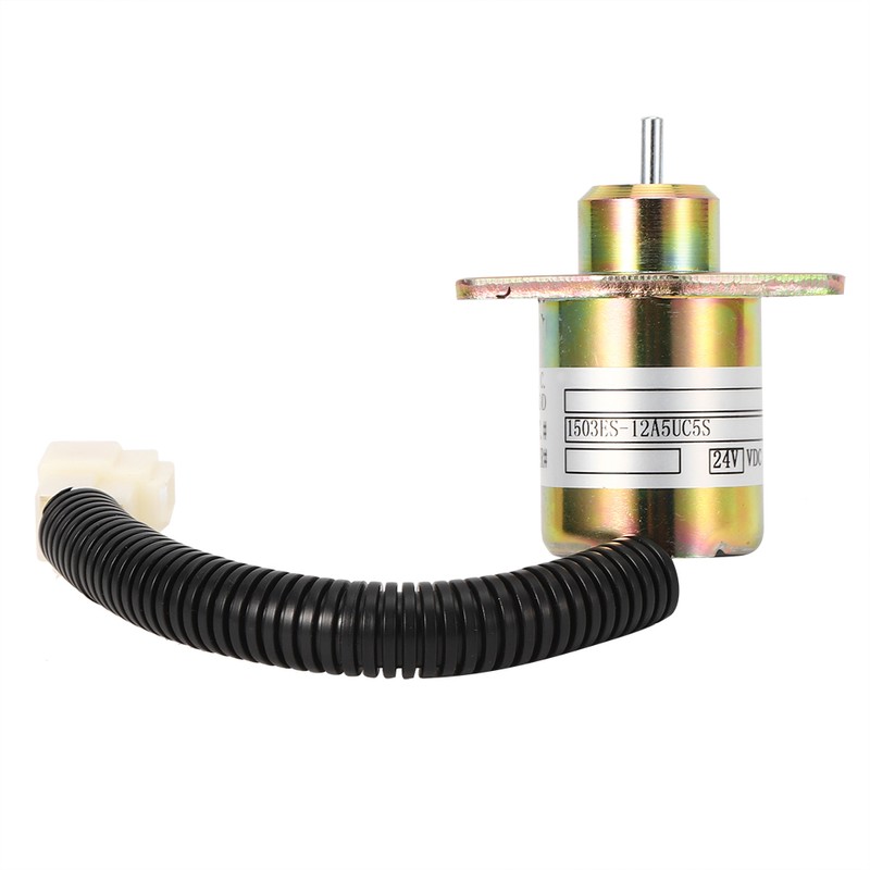 Engine Shut off Solenoid Valve 1503ES‑12A5UC5S Steel Shell DC 24V