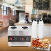 Commercial Hot Fudge Warmer Dispenser 320W 2 Pot Electric Cheese