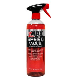 zMAX 88-424 - Speed Wax - Detailing Polish - Quick and Easy Application - Use on Wet or Dry Exterior Surfaces - Shines and Protects with a High Gloss Finish for Cars, Boats or Planes - 24 oz. - Single