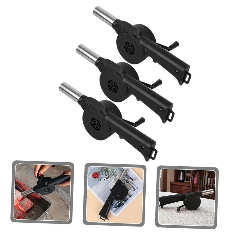 Mipcase 4PCS Hand Cranked BBQ Blower Portable Outdoor Air Fire