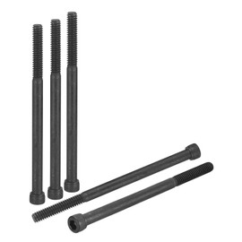 DTGN 1/4"-20x4" Socket Head Cap Screws Bolts - 10Pack - Good for Road Bicycle, Mountain Bike, Auto, Motorcycle - Carbon Steel Hex Head Metric Screws, Black