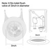 Toilet Flappers Replacement Compatible for GA715014-GEG1 (Transparent) 3 Inch with