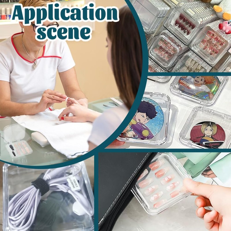 nbeads Press on Nail Boxes, Press on Nails Packaging Box