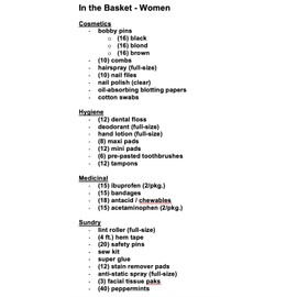 With You In Mind Inc - Restroom Amenity Basket - Women - more than 50 guests